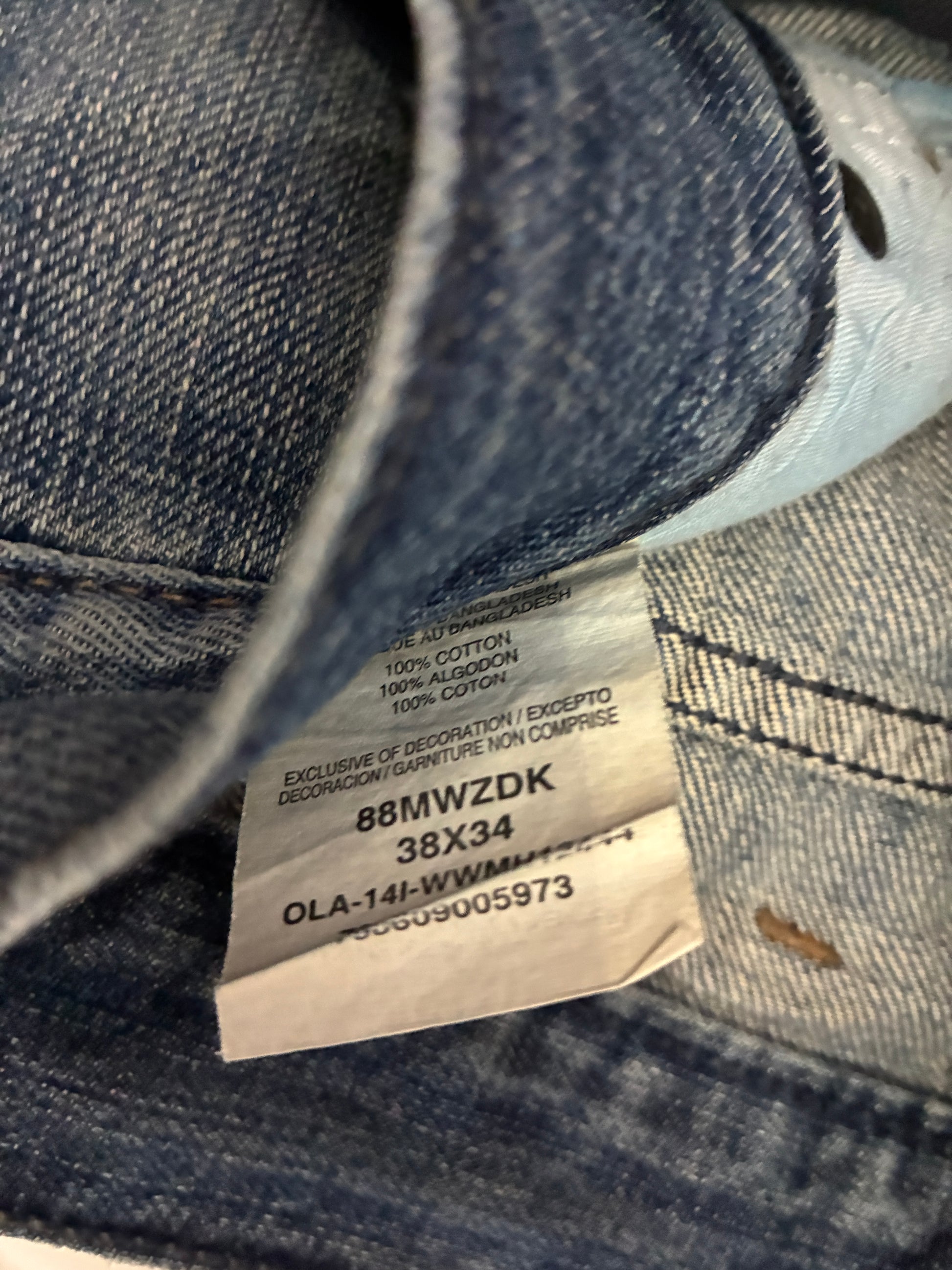 Vintage Wrangler Men's Blue Jeans - W38 L34 Excellent Condition