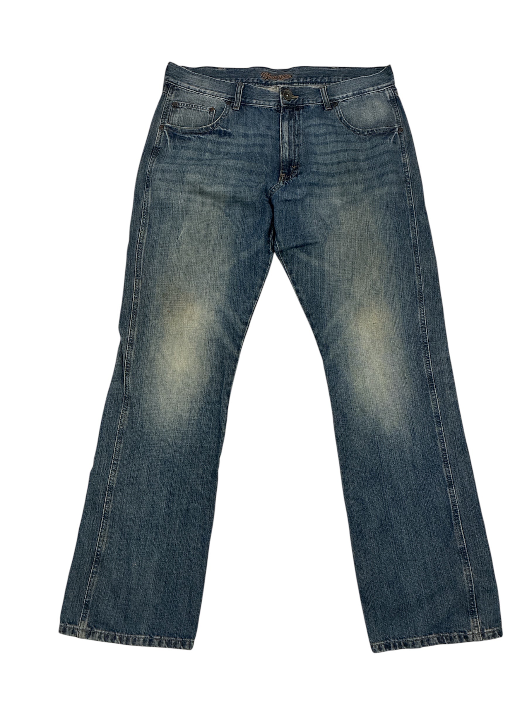 Vintage Wrangler Men's Blue Jeans - W38 L34 Excellent Condition